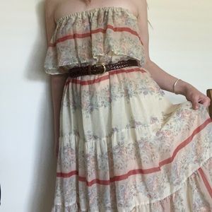 Vintage Chiffon Cottagecore dress